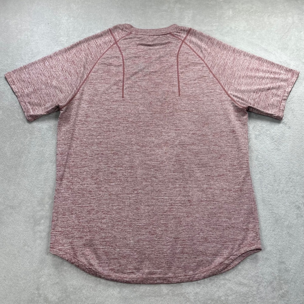 Legends Enzo T-Shirt Men XL Heather Red Space Dye Short Sleeve Athletic Gym Tee - Picture 6 of 8